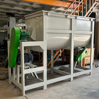 Mélangeur à ruban horizontal de 100 kg pour poudres alimentaires, chimiques et épicées – Machine de mélange automatique par lots pour usine (OEM)