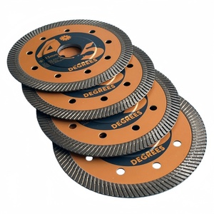 Lame diamantée ultra-fine turbo anti-écaillage 105 115 125 mm pour carrelage et granit, coupe sèche et humide, avec logo imprimé UV - Product Image 4