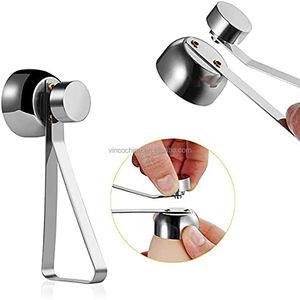 Ouvre-coquille d'<span class=keywords><strong>oeuf</strong></span> en acier inoxydable coupe-coquille outil de cuisine pour les oeufs durs crus/mous - Product Image 3