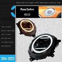 Ensemble de phares de remplacement pour BMW MINI F56 2014-2021, mise à niveau aftermarket, projecteur LED, feux de jour multicolores