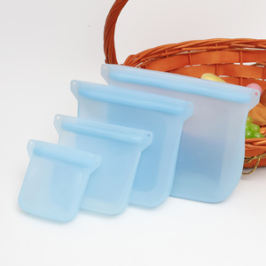 PEVA食品貯蔵バッグ容器再利用可能な冷凍庫バッグ漏れ防止トップシリコンバッグキッチンオーガナイザーポーチ - Product Image 4