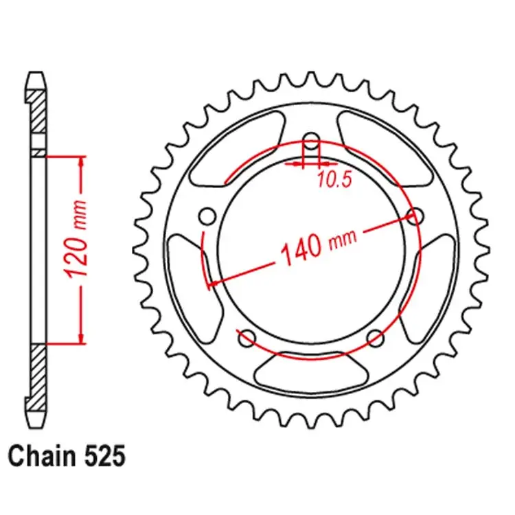 Piñón personalizado de fábrica 520 41T 42T vstrom 1000 para Suzuki DL1000 DL1050 v-strom