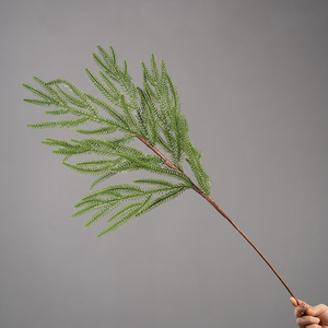 Artificial Pine <b>Branch</b> <b>Light</b> Green Silk PVC Home Decor Holiday Decoration Single <b>Branch</b> - Product Image 3