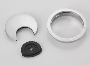 Penutup Lubang Multifungsi Modern Kontemporer dari Paduan Seng dengan Lubang Sekunder Berulir untuk Meja Komputer Rumah atau Kantor, Dekoratif untuk Kabel - Product Image 6