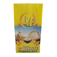 Sac tissé en polypropylène personnalisé avec logo imprimé pour riz, maïs, farine, 5kg, 10kg, 25kg, 50kg
