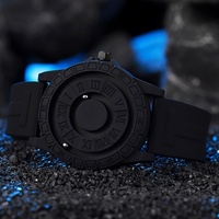 Nuevos Relojes de Hombre Creativos de Alta Tecnología con Bola de Levitación, Modernos y sin Espejo, con Puntero de Silicona, Logotipo Personalizado, Relojes de Cuarzo