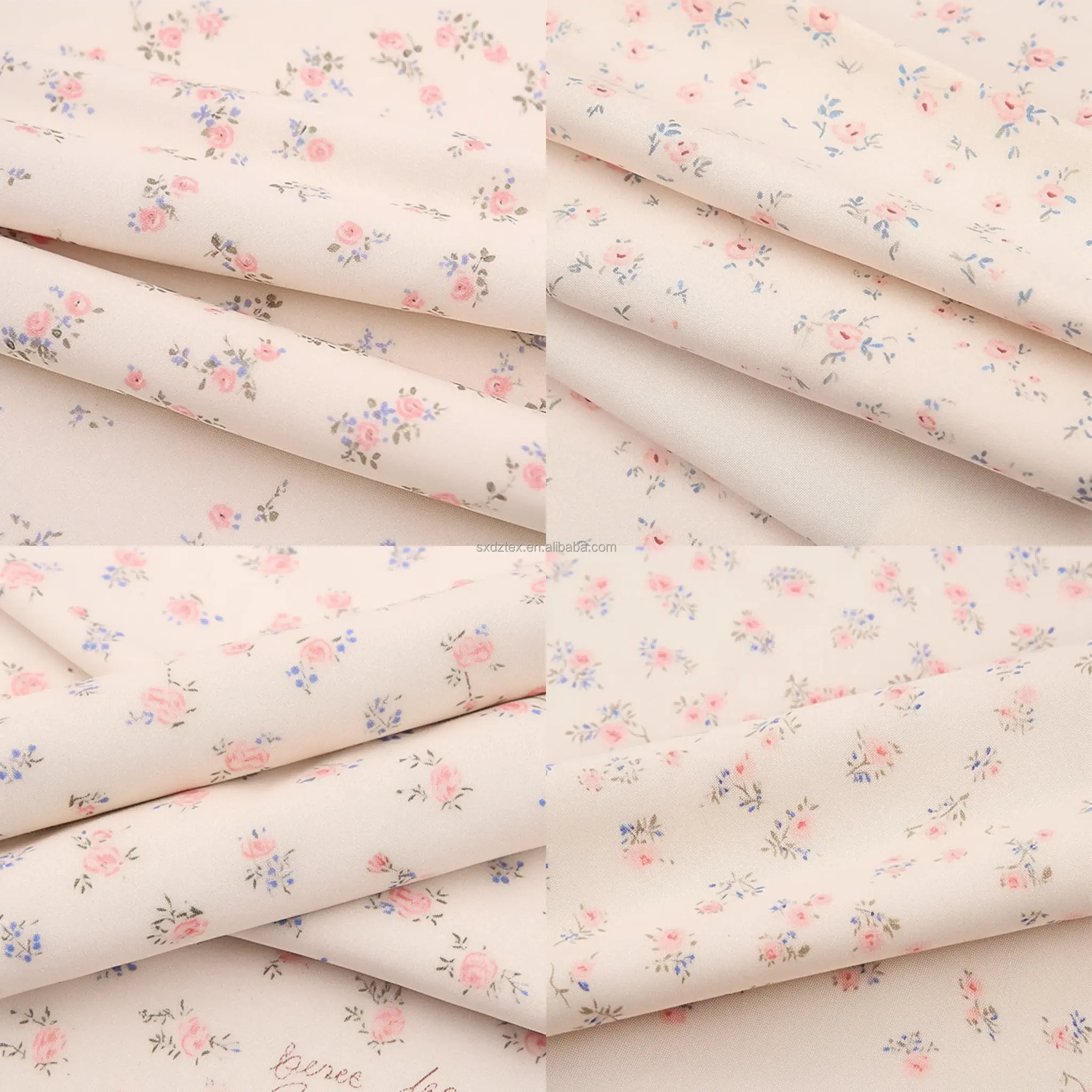 Instock 57/58 "Rose sergé coton printemps été robe tissu pour enfants tissu imprimé perméabilité à l'air coton imprimé tissu