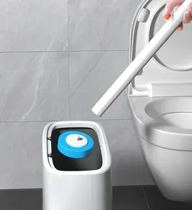 JOYBOS Tiefenreinigungs-Toiletten bürste Silikon-Toiletten bürste mit auslaufs icherem Halter Wand halterung für Badezimmer