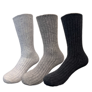 <span class=keywords><strong>Chaussettes</strong></span> en laine de haute qualité, <span class=keywords><strong>chaudes</strong></span>, épaisses, unies, mi-mollet, douces, respirantes, pour hommes, pour le travail en extérieur - Product Image 2