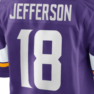 缝制美式橄榄球球衣18贾斯汀·杰斐逊9 J.麦卡锡87 T.J.霍肯森3爱迪生2马蒂森22史密斯15多布斯 - Product Image 3