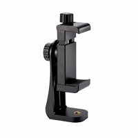 Support de téléphone réglable, pince de téléphone rotative pour trépied avec vis 1/4 pour diffusion en direct, vlogging, photographie