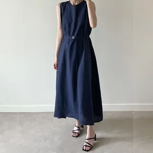 Custom Garment Manufacturer Front Pleated, Summer Dress plus size Womens Black Bubble Sleeve Dress/