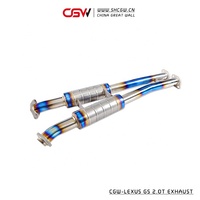 Embout silencieux d'échappement en titane avec commande à distance pour Lexus RC200T GS200T GS300 2.0T embout d'échappement à découpe