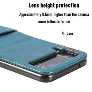 Funda plegable antisratch para teléfono móvil Samsung <span class=keywords><strong>Galaxy</strong></span>, carcasa de piel sintética delgada con diseño de cartera para tarjetas, 3 y 4, a la moda, <span class=keywords><strong>2022</strong></span> - Product Image 3