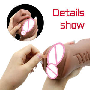 Penjualan Panas 3-in-1 Vagina Masturbator Cup - Mainan Seks Realistis Mulut & Vagina Saku untuk Pria - Product Image 5