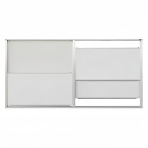 <span class=keywords><strong>Tableau</strong></span> blanc magnétique vertical pour collège avec cadre en aluminium et plateau coulissant vertical fluide pour les enseignants - Product Image 1