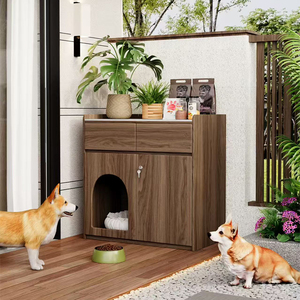 Mueble de entrada al por mayor para sala de estar, patio, hogar, casa para gatos y <span class=keywords><strong>perros</strong></span>, mueble de almacenamiento lateral de madera moderno - Product Image 6