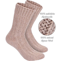 Chaussettes longues en laine d'alpaga unisexes personnalisées avec logo de marque pour l'automne et l'hiver