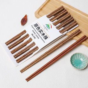 Lot de 10 paires de baguettes en bois de aile de poulet, vente en gros, baguettes en bois de santal rouge massif non peintes et non cirées pour usage domestique - Product Image 1