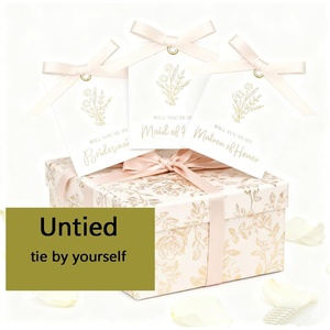 Tarjeta de Regalo para Propuesta de Dama de Honor con Lazo, ¿Quieres Ser <span class=keywords><strong>Mi</strong></span> Dama de Honor? Invitación para Despedida de Soltera - Product Image 3