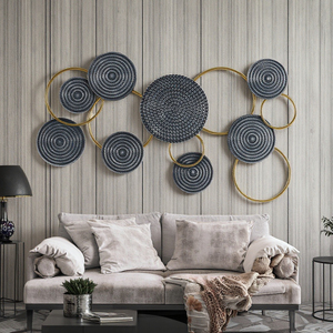 Décoration <span class=keywords><strong>murale</strong></span> <span class=keywords><strong>en</strong></span> <span class=keywords><strong>métal</strong></span> Vente <span class=keywords><strong>en</strong></span> gros 2025 Home Accent 85.73*5.08*50.8CM <span class=keywords><strong>Bleu</strong></span> Blanc Or Décoration <span class=keywords><strong>en</strong></span> <span class=keywords><strong>métal</strong></span> pour mur - Product Image 1
