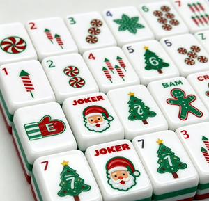 In Stock 1.24*0.90*0.63 Inch Wholesale Travel 4 Layer Engraved Acrylic Luxury 160 <b>Set</b> America <b>Mahjong</b> Tiles - Product Image 4