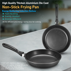 Dày Die Cast Nhôm Khỏe Mạnh Lớp Phủ <span class=keywords><strong>3</strong></span> Mảnh Không Dính Đồ Nấu Nướng Nhà Bếp <span class=keywords><strong>Pan</strong></span> Bộ Cho Nhà Nấu Ăn Chiên - Product Image 2