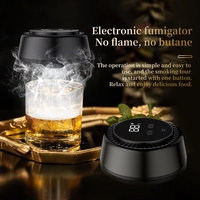 Kit de fumoir à cocktails portable en bambou, électronique, à combustion intégrée, avec batterie rechargeable longue durée, produit phare incroyablement populaire