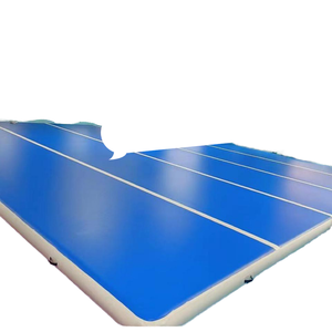 Tapis de gymnastique gonflables AirTracks en PVC personnalisés de 4 m, matériau DWF, sol <span class=keywords><strong>gonflable</strong></span>, tapis de gymnastique rythmique pour la gymnastique - Product Image 1