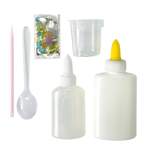 Kit de fabrication de slime cristallin et moelleux DIY pour enfants avec activateur de paillettes et breloques en cristal - Product Image 2
