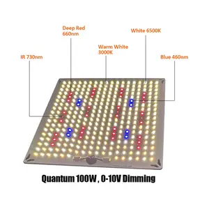 Redfarm RQ 100 Вт светодиодный светильник УФ-синий полный спектр PCB Samsung Lm301h доска для выращивания