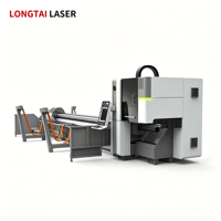 Machine de découpe laser CNC automatique pour tubes métalliques, découpeuse laser pour tubes carrés et ronds, équipement de traitement des profilés en aluminium et acier inoxydable