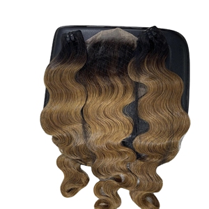 Extensions de cheveux humains ondulés de luxe, à pointe plate, à clipser, 100 % vierges, non traités, double épaisseur, provenant d'un seul donneur - Product Image 5