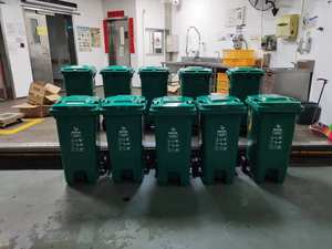 حاوية قمامة بلاستيكية بعجلات سعة 240 لترًا - Product Image 6