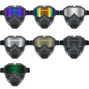 หน้ากากรถจักรยานยนต์แบบเต็มหน้าแว่นตาป้องกันฝุ่นหน้ากากรถจักรยานยนต์แว่นตาครึ่งหมวกกันน็อคแฟชั่นใหม่แว่นตายุทธวิธีแว่นตากีฬา - Product Image 4