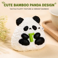 Peluche Panda Moelleuse et Douce à Presser, Jouet Anti-Stress pour Décoration de Bureau et Cadeau de Fête