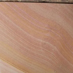 High Quality Hot Products Honed Sandstone Slabs Natural Yellow Wooden Sandstone Tile