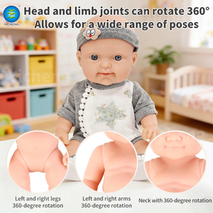 Biberon pour poupée de mode en silicone de <span class=keywords><strong>10</strong></span> pouces, nouveau-né reborn, en caoutchouc souple, certifié EN71 ASTM F963 CPC, jouet éducatif - Product Image 2