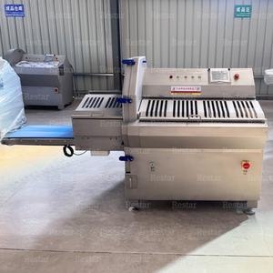 เครื่องตัดเนื้อหมูแบบเกล็ดความเร็วสูง เครื่องตัดไส้กรอกแช่แข็ง เครื่องตัดเนื้อหมูสำหรับทำอาหารกลางวัน เครื่องตัดไส้กรอกชีส เครื่องหั่นสับและหั่นเป็นชิ้น - Product Image 5