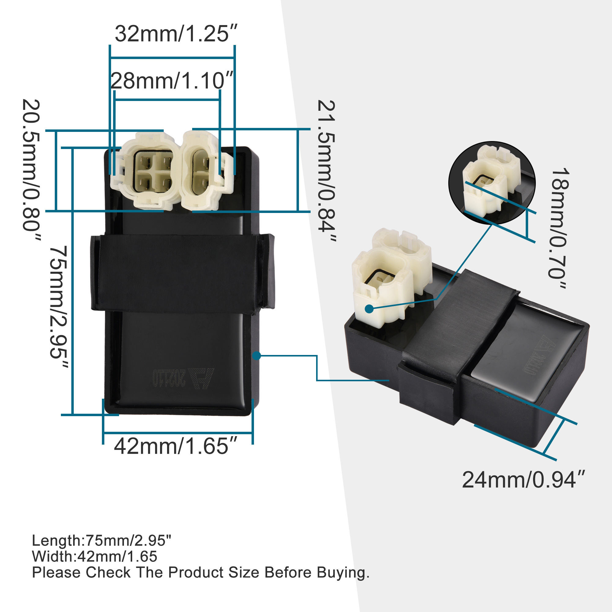 GOOFIT Ac 5 Pin Cdi Ersatz Für 4 Stroke 50cc 70cc 90cc 110cc 125cc Horizontal Engine ATV Dirt Bike And Go Kart