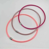 Zooying Bohemian PVC silicone boucle collier Summer Candy Color Jelly collier