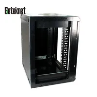 Armoire de serveur réseau murale mini Geteknet OEM coulissante 19 pouces 6U 9U 12U 15U 18U 22U en acier SPCC IP20