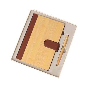 Cadeaux IStapromo - Vente flash - Nouveau carnet en bambou de qualité supérieure - Papeterie de bureau - Ensemble cadeau en bois personnalisé - Product Image 3