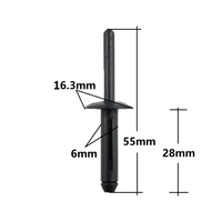 Car Bumper Clip Plastic Fastener Clips Expansion Blind Rivets 6mm Compatible Fastener Rivet Push Clips for Car Care Repair