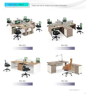 Moderno executivo mesa de escritório de design de mesa e mesa de escritório de madeira design