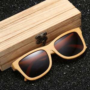 Lunettes de soleil en bois naturel faites à la main pour hommes et femmes, mode luxe 2022, lunettes de soleil en bambou polarisées - Product Image 2
