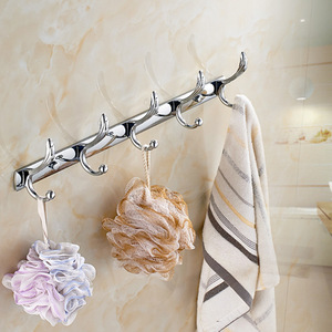 Ganchos de Pared de Acero Inoxidable Saint Ruijia, 5 Ganchos, Gancho para Bata de Baño, Cromado, Resistente, Porta Toallas - Product Image 2