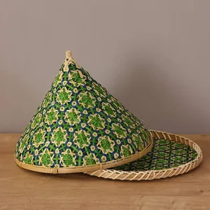 Dôme alimentaire en bambou, outil spécialisé pour le séchage des fruits et légumes, panier de service tissé, tente alimentaire - Product Image 5