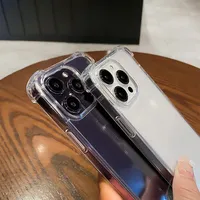 Coque de téléphone transparente antichoc, en Silicone souple, accessoires pour iPhone 15 14 11 Pro Max 13 12 Mini 7 8 Plus X XR XS