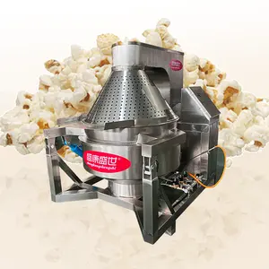 Hoch produktive Gas-Popcorn-Maschine Industrie maschine Popcorn-Produktions linie zum Verkauf